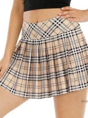 Pleated Tennis Skort with Pockets Athletic Golf Skirt Y2K Chic